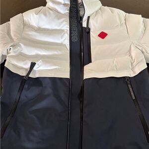 J.Lindeberg Gray and White Mens Ski Jacket